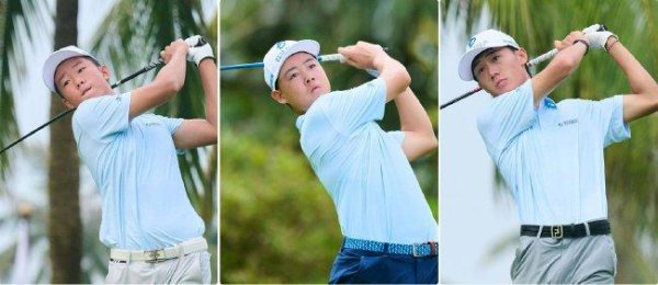 蓝湾青少年高尔夫公开赛首轮战罢 崔景国比肩领跑